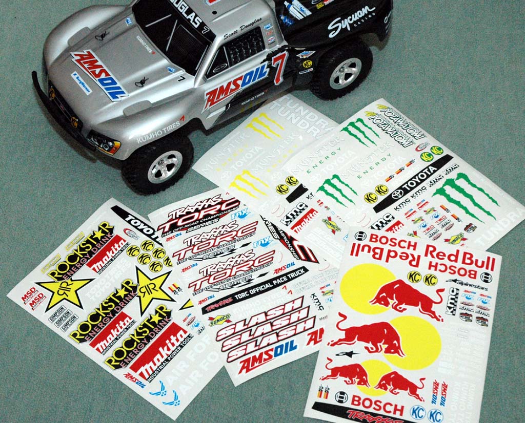 traxxas slash sticker kits