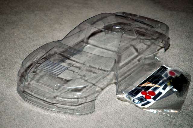 clear unpainted Nissan Skyline GTR R34 bodyshell to suit 190mm touring car
